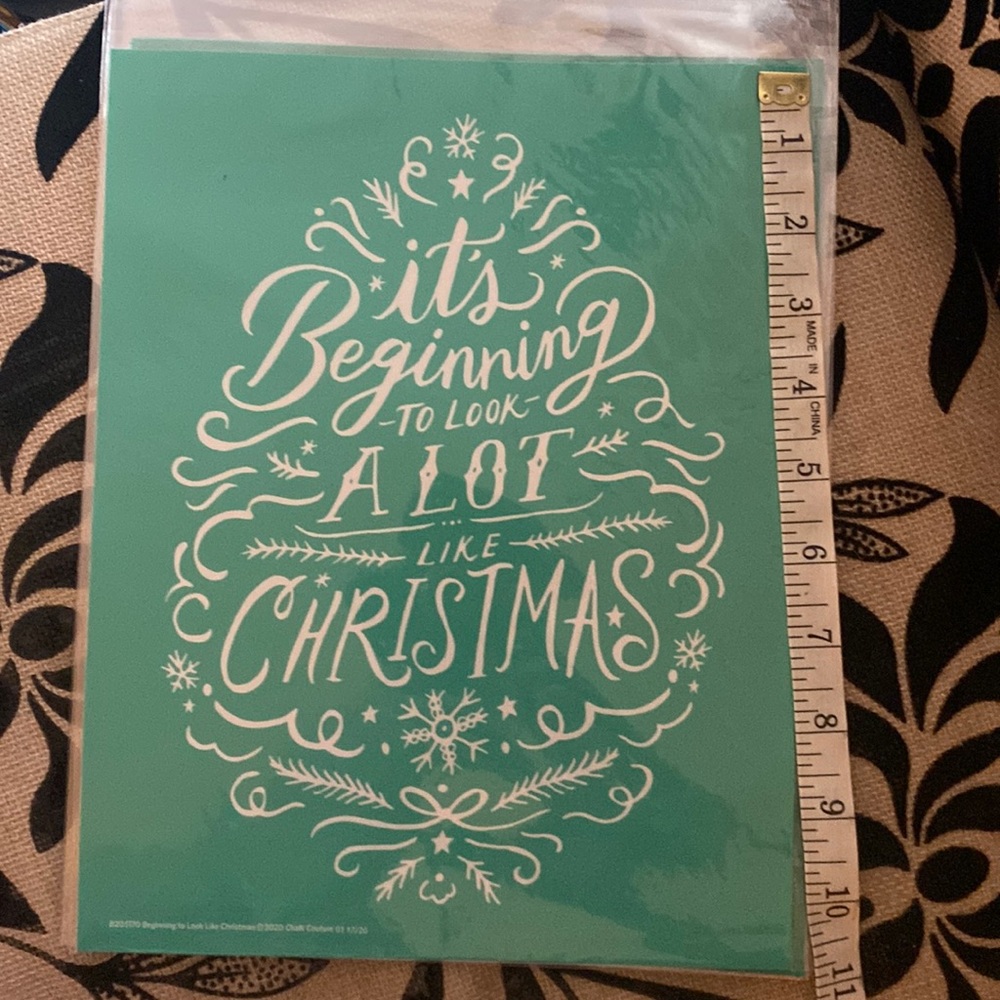 🎀 NEW Chalk Couture Stencils Bundle of 4 8.5 x 11 * Love Home Crafts & Holidays - Picture 7 of 7